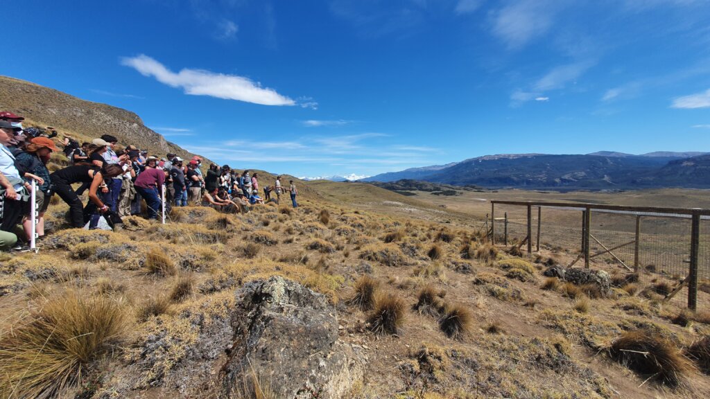 People attending the release
