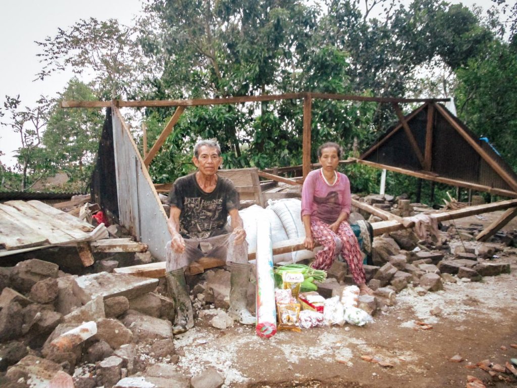 Shelters for 343 E Bali Earthquake Victim Families