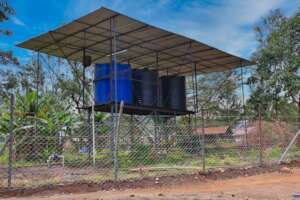 Water tank storage system.