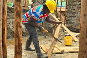 Woman working on the construction crew. #GirlPower