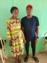 Our Project Leader and the pregnant woman