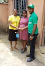 Our Project Leader paying for ANC registration
