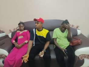 Our Project Leader discussing with the women