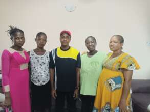 Our Project Leader and the pregnant women