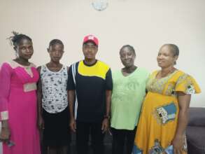 Our Project Leader and the pregnant women