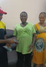 Our Project Leader supporting the pregnant women