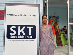 Kavita at the clinic.