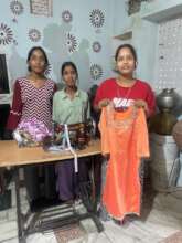 Kavita at home showing their new income source!