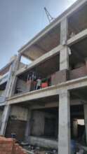 Ground and first floor bricking work.