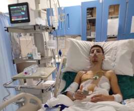 Ricky at the hospital