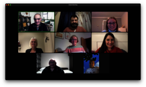 Zoom meeting with part of Bulgaria team