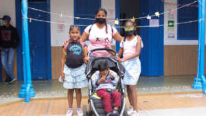 Venezuelan family in the process of accompaniment