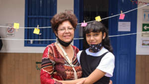 Venezuelan family in the process of accompaniment