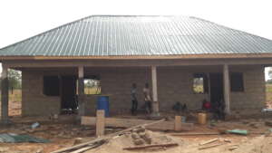 Front view of the 1st phase of the health facility
