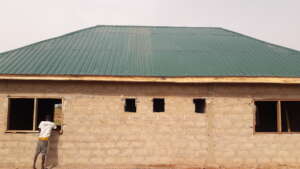 Back view of the health facility in Zambulkura