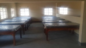 Beds inside new shelter