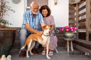 Mercy, with her new Mum and Dad