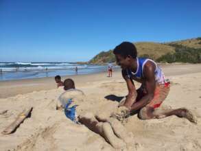 Boys Programme trip to Hluleka - Beach Time
