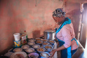 Preparing lunch