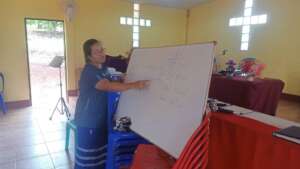 Teaching literacy class