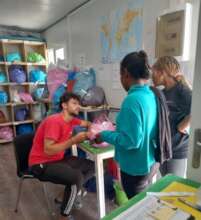 A Community Volunteer of the Laundry Team