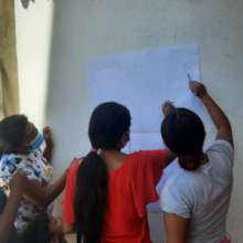First participatory workshop in Olaya Herrera