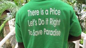 T-shirt sends a message