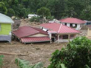 Landslide in Soufriere, St. Lucia
