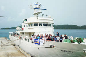Peace Winds team aboard Kensing II health ship