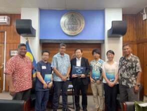Peace Winds staff and Palau government officials