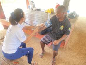 Health screening in Kayangel