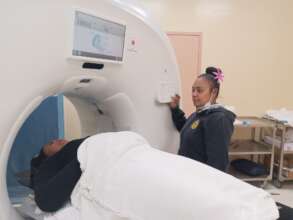 CT scan at Belau National Hospital