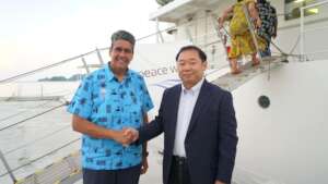 Pres. Surangel Whipps Jr & PWJ CEO Kensuke Onishi