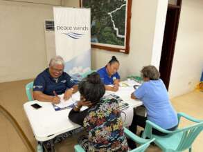 Health screening in Koror