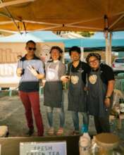 Peace Winds Palau staff at night market