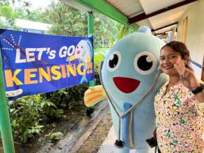 PW Palau staff member and Toktang the mascot