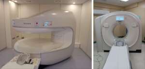MRI (left) and CT scan (right) machines at BNH