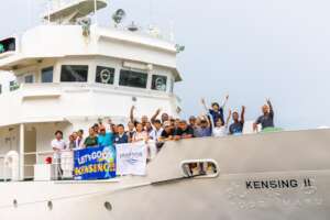 Peace Winds team leaving Koror for SW Islands