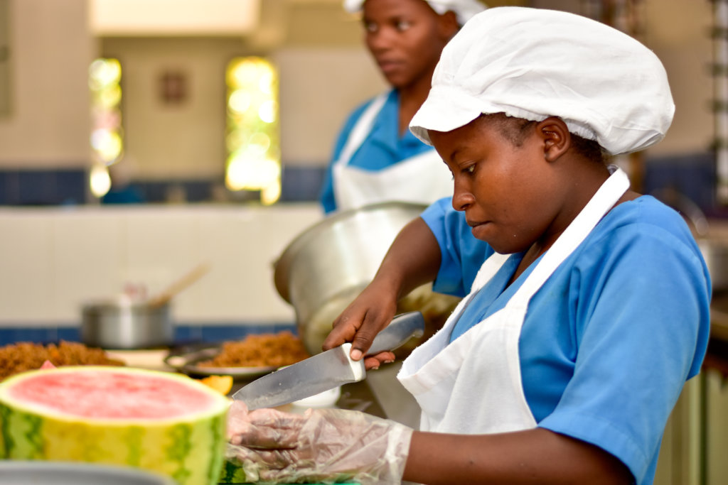 Empower 2100 young women through quality work