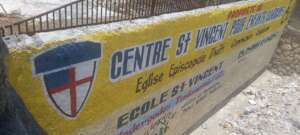Signage on the new wall