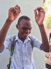 Blind student creating earrings