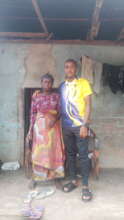 Our Project Leader and the elderly woman