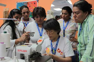 Pressure garment training in Nicaragua