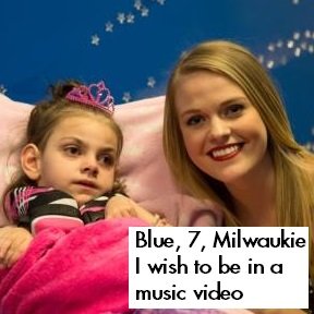 Blue and Candice Russell at Make-A-Wish Oregon