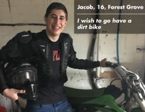 Jacob and his dirt bike