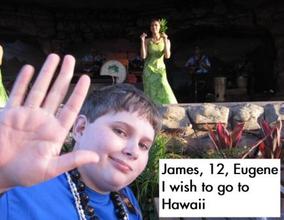 James enjoying the luau show!