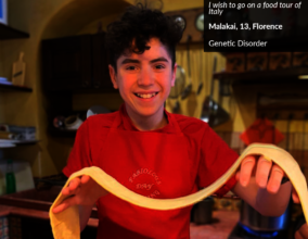 Malakai making pasta!