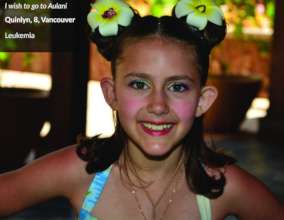Quinlyn enjoying her wish