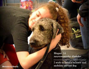 Megan and her service dog