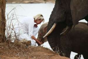 Adine and Khanyisa at the dam
